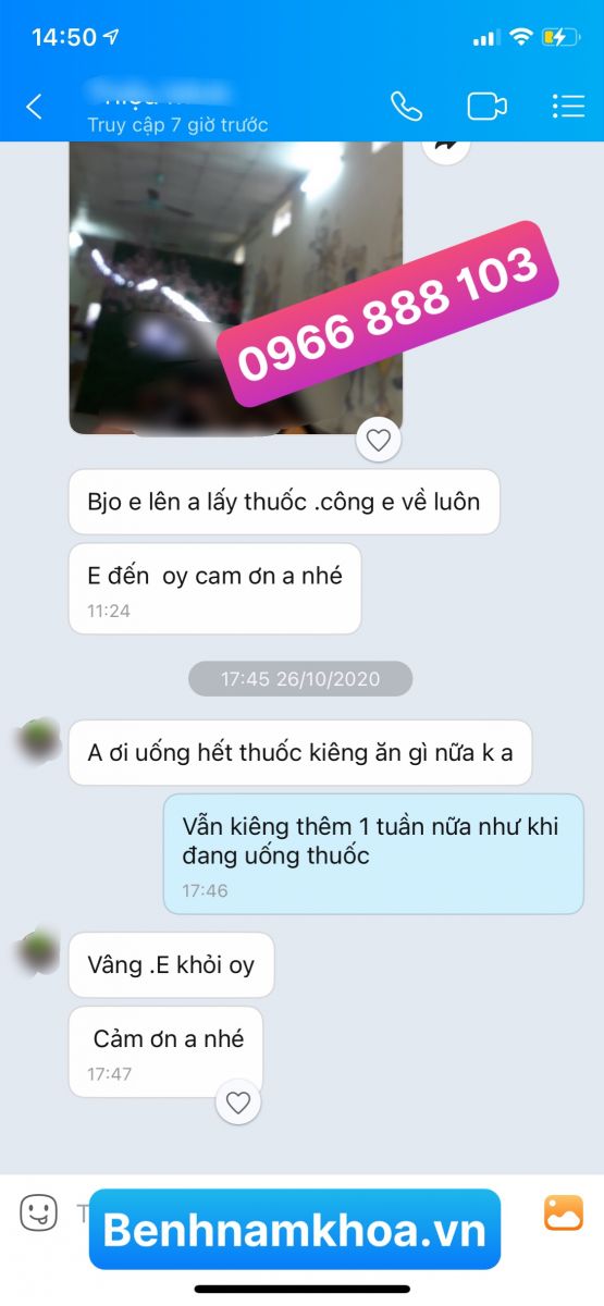 Phản hồi chữa bệnh lậu uy tín -29-09 Phản hồi chữa bệnh lậu uy tín -29-09